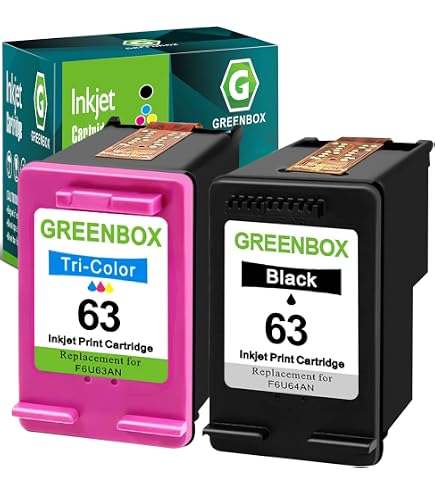 Amazon.com: GREENBOX 63XL Ink Cartridges Combo Pack for 63 F6U64AN